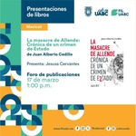 Presentación de La masacre de Allende en FIL UABC 