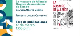 Presentación de La masacre de Allende en FIL UABC 